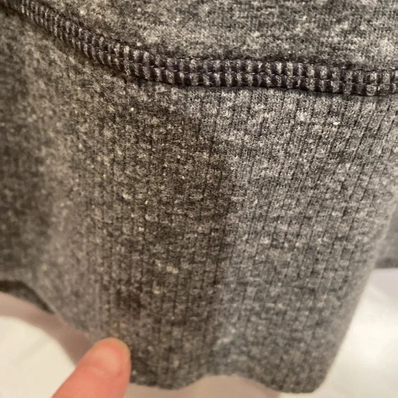Athleta Bliss Hoodie Dress Women's Sze S Charcoal Gray Thumbhole + Ribbed Sleeve - Picture 4 of 8